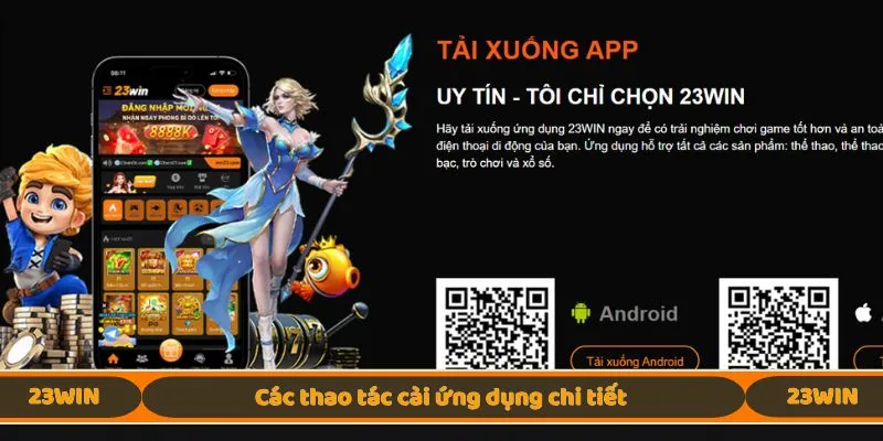 Các thao tác cài ứng dụng chi tiết
