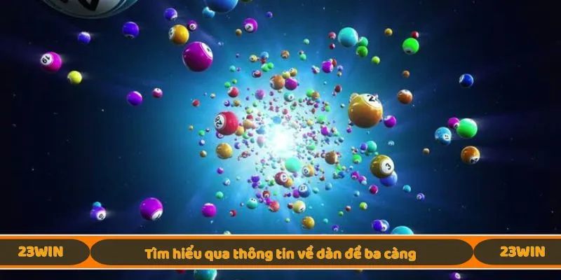 Tìm hiểu qua thông tin về dàn đề ba càng